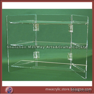 Clear Freestanding High Grade Folding Acrylic Tray